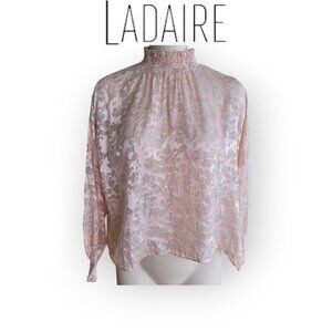 Ladaire Viscose Blend Blouse in Blush & Silver size S